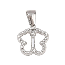 Нержавеющая Сталь Цвет 303 подвески из нержавеющей стали, очарование бабочки, цвет нержавеющей стали, 14x14x1.7 мм, отверстие : 6x2.8 мм