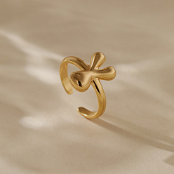 Letter Y Латунные кольца-манжеты для женщин, буквы, долговечный, золотые, Письмо Y, внутренний диаметр: регулируемый