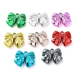 (52) Непрозрачная лаванда УФ-покрытие акриловыми подвесками, бантом, разноцветные, 24x29.5x7 мм, отверстие : 2.5 мм