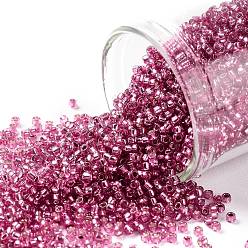 (2218) Silver Lined Mauve Круглые бусины toho, японский бисер, (2218) лиловый с серебряной подкладкой, 15/0, 1.5 мм, отверстие : 0.7 мм, Около 3000 шт / 10 г
