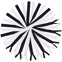 (52) Непрозрачная лаванда 16 шт 2 цвета аксессуары для одежды, нейлоновая молния, Компоненты застежки-молнии, разноцветные, 50x2.4 см, 8 шт / цвет