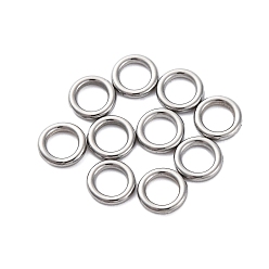 Нержавеющая Сталь Цвет 304 нержавеющей стали связывающий кольца, круглые кольца, не тускнеет, цвет нержавеющей стали, 6x1 мм, внутренний диаметр: 3.8 мм