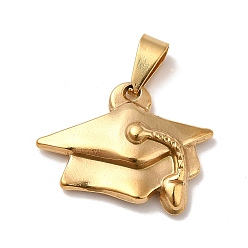 Золотой Вакуумное покрытие pvd 201 подвески из нержавеющей стали, крышка траншеекопателя, золотые, 20x25x4.5 мм, отверстие : 7x3 мм