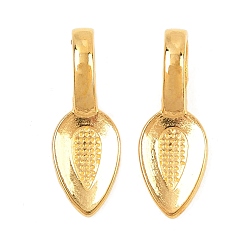 Золотой Тибетский сплав стиля клей-на плоской прокладки поручительств, лист, без свинца и без кадмия, золотые, 21x8x6 мм, отверстие : 4 мм