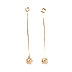 Real 14K Gold Filled 1/20 14Шипы с позолоченным покрытием, с открывающимся шаром, real 14 k золото заполнено, 28.5 мм, отверстие : 1.2 мм, 22 датчик