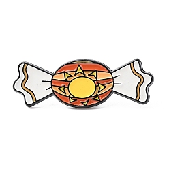 Солнце Эмалевые булавки для конфет, булавки для лацканов из сплава для одежды рюкзака, солнце, 11x30.5 мм