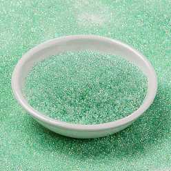 (RR271) Light Mint Green Lined Crystal AB MIYUKI Round Rocailles Beads, Japanese Seed Beads, 15/0, (RR271) Light Mint Green Lined Crystal AB, 15/0, 1.5mm, Hole: 0.7mm, about 250000pcs/pound