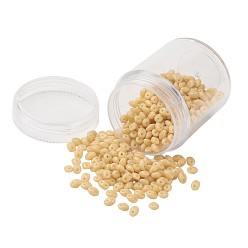 Цвет Древесины Чешский стеклянный бисер, 2-луночное, непрозрачных цветов, деревесиные, 5x3.5x3 мм, отверстия: 0.5 мм, около 630 шт / коробка