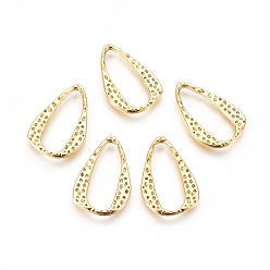 Античное Золото Соединительные колечки из сплава, без свинца, без кадмия и без никеля, слеза, античное золото , 27x17x1.5 мм