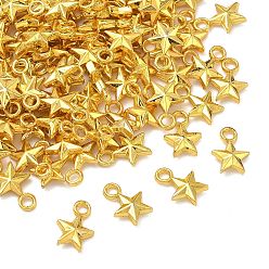 Золотой Подвески из сплава , звезды прелести, золотые, 11x8x3 мм, отверстие : 1.8 мм