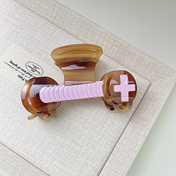 Перу Заколки-когти с уксусной кислотой, зажим для укладки гантелей, для женщин или девочек, Перу, 52x88 мм