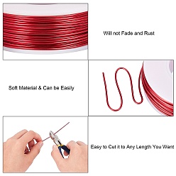 Red DIY Jewelry Kits, with Aluminum Wire and Iron Side Cutting Pliers, Red, 1mm, about 23m/roll, 6rolls/set