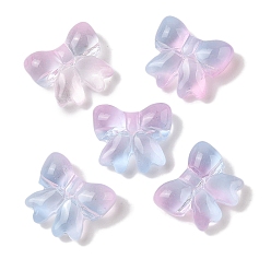 Темно-Голубой Прозрачная аэрозольная краска стеклянные шарики, бантом, глубокое синее небо, 15.5x17.5x7.5 мм, отверстие : 1.4 мм