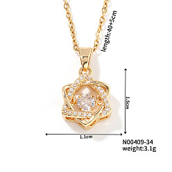 Star of David Элегантные латунные ожерелья с подвесками из прозрачных кубических цирконий с микропаве для женщин, идеальный подарок на день святого валентина, золотые, звезда Давида, 15.75 дюйм (40 см)