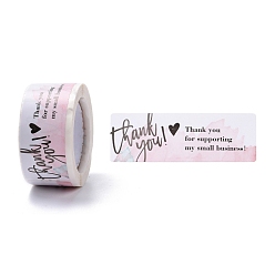 Разноцветный Самоклеящаяся бумажная подарочная бирка youstickers, прямоугольник спасибо наклейки этикетки, для малого бизнеса, красочный, 2.9x6x0.01 см, 120шт / рулон