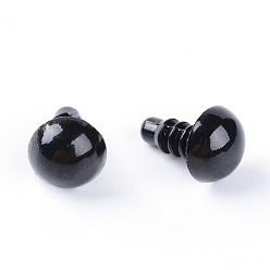 Черный Ремесла пластмассовые глаза куклы, Чучела игрушечных глаз, безопасные глаза, чёрные, 16 мм