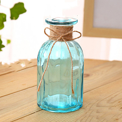 Темно-Голубой Стеклянные вазы, плантатор для гидропонных растений, украшения для домашнего экрана, колонка, глубокое синее небо, 140 мм, внутренний диаметр: 50 мм