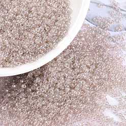 (RR3502) Прозрачный Блеск Загара Миюки круглые бусины рокайль, японский бисер, 15/0, (rr 3502) прозрачный загар, 1.5 мм, Отверстие : 0.7 мм , около 27777 шт / 50 г
