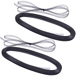 Черный Полиэстер твердый конский волос оплетка косточки, аксессуары для свадебного платья, для пошива платья бейсболка для шитья юбки окантовка окантовка, чёрные, 10x0.3 мм, около 100 ярдов/мешок