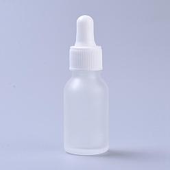 Clear 15ml Glass Teardrop Bottles, with Eye Pipette, Empty Aromatherapy Essential Oils Bottle Containers, Clear, 8.55x2.9cm, Capacity: 15ml(0.5 fl. oz).