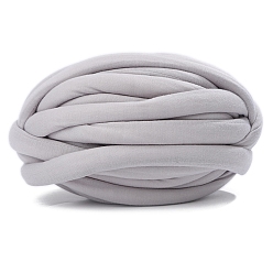 Светло-серый Полиэфирная пряжа, толстая пряжа для ручного вязания пледа, супермягкая гигантская пряжа для вязания руками, объемная пряжа, светло-серый, 20 мм