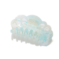 Голубой Заколки для волос в форме когтей из ацетата целлюлозы, корона, голубой, 105 мм