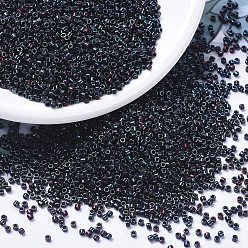 (DB1003) Металлический Полуночно-синий Золотой Ирис Бусины miyuki delica, цилиндр, японский бисер, 11/0, (дб 1003) металлик полуночно-синий золотой ирис, 1.3x1.6 мм, Отверстие: 0.8 мм, о 2000 шт / бутылка, 10 г / бутылка