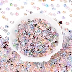 (52) Непрозрачная лаванда Прозрачные стеклянные бусины для выпечки, рондель, разноцветные, 6x3 мм, отверстие : 1.2 мм, Около 2368 шт / фунт