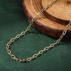 Золотой 304 из нержавеющей стали Кабельные зажимы ожерелья, с карабин-лобстерами , золотые, 17.7 дюйм (45 см), 2x0.5 мм, ссылка: 4x2x0.5 mm