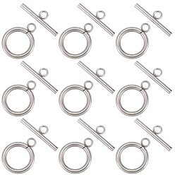 Нержавеющая Сталь Цвет 50 шт. 304 застежки-переключатели из нержавеющей стали, цвет нержавеющей стали, 17.5x14x2 мм, отверстия: 2.5 мм; бар: 20x6x2 мм