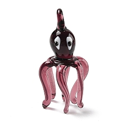 Кокосово-Коричневый Подвески лэмпворк ручной работы, прелести осьминога, кокосового коричневый, 49x26x26.5 мм, отверстие : 3 мм