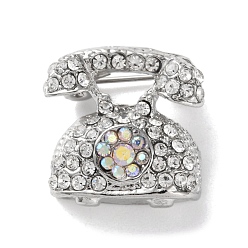 Tool Модные платиновые цинковые сплавы эмалевые булавки, броши из стразов для рюкзака, телефон, 19.5x19.5 мм