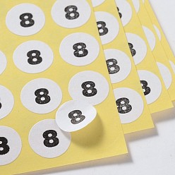 Разноцветный Этикетке Пастер, нет. 8, красочный, 13 мм, 132шт / бумагу, бумага: 175x219 мм, 15paper / мешок