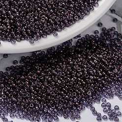 (RR1884) Violet Gold Luster MIYUKI Round Rocailles Beads, Japanese Seed Beads, (RR1884) Violet Gold Luster, 15/0, 1.5mm, Hole: 0.7mm, about 5555pcs/bottle, 10g/bottle