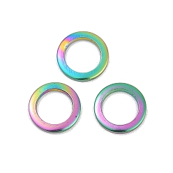 Rainbow Color Ионное покрытие (ip) 304 соединительные кольца из нержавеющей стали, кольцо, Радуга цветов, 8x1 мм
