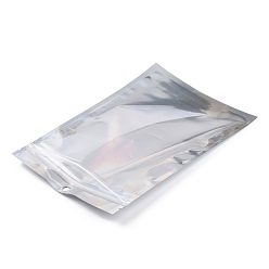 Прозрачный Прямоугольные пластиковые пакеты для лазера с замком на молнии, закрывающиеся сумки, прозрачные, 22x15 см, отверстие : 8 мм, односторонняя толщина: 2.3 мил(0.06мм)