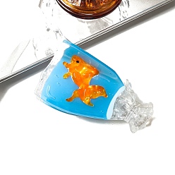 Fish Бутылка с морскими животными заколки для волос из ацетата целлюлозы в виде когтей, аксессуары для волос для женщин девушки густые волосы, рыба, 95x50x41 мм