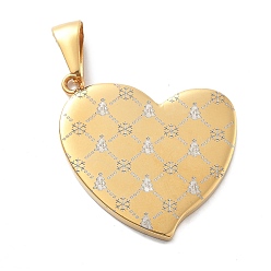 Настоящее золото 14K Рождественское ионное покрытие (ip) 304 подвески из нержавеющей стали, сердце с елкой и снежинкой, реальный 14 k позолоченный, 32x30.5x3 мм, отверстие : 8x3 мм