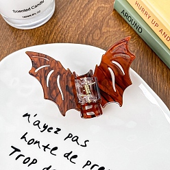 Кокосово-Коричневый Акриловые заколки для волос в форме когтя летучей мыши, аксессуары для волос для женщин и девочек, кокосового коричневый, 83x55 мм