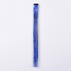 Blau Mode Damen Haarklammern, mit Pet & Braid Nylon Metallic Cord Haar Perücken, Blau, 500x35 mm