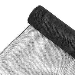 Черный Пластиковая сетка сетка цветочные букеты упаковочная бумага, чистый цветочный букет подарочные упаковочные материалы ремесло, чёрные, 260 мм, о 10 ярдов / крен