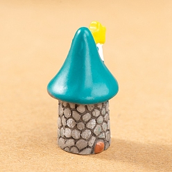 Серый Миниатюрные украшения из смоляного шланга, аксессуары для домашнего кукольного домика с микро-ландшафтом, притворяясь опорными украшениями, серые, 16x25 мм