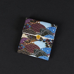 Королевский синий Квадратные тканевые мешочки на пуговицах в китайском стиле, подарочная упаковка ювелирных изделий мешок для сережек упаковка браслета, королевский синий, 10x9 см