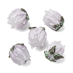чертополох Бусины лэмпворк , тюльпан, чертополох, 13~14.5x13~15 мм, отверстие : 1.4 мм