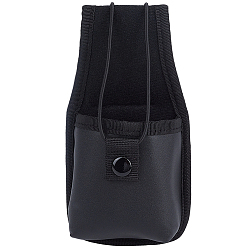 Black PU Leather Walkie-talkie Sleeve, Black, 194x103x32mm