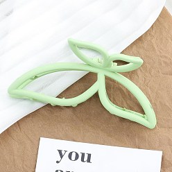 Светло-зеленый Пластиковые зажимы когтя волос, бабочка, светло-зеленый, 106x47x40 мм