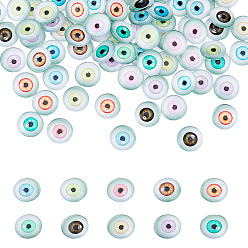 (52) Непрозрачная лаванда 100шт. стеклянные кабошоны для глаз, для поделок куклы игрушки кукольные плюшевые животные изготовление, полукруглый, разноцветные, 12x4 мм