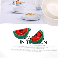 Арбуз Подвески из пластика пвх имитация фруктов, арбуз, 50x30 мм