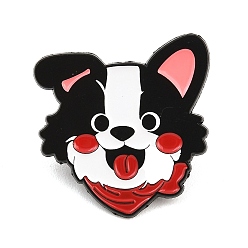 Собака Эмалевые булавки, булавки для лацканов из сплава для одежды рюкзака, собака, 31x32 мм