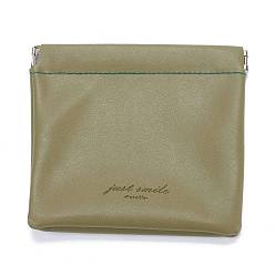 Dark khaki Damentaschen aus PU-Kunstleder, Viereck, dark khaki, 12x11.5 cm